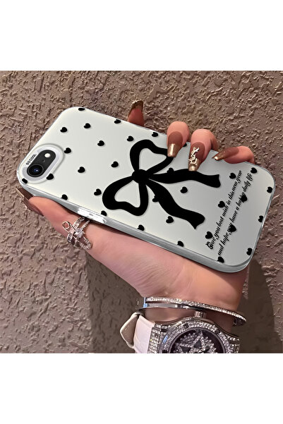 Hontinga iPhone 8 Compatible Silicone Edge Hard Back Anti-Fall Phone Case wit...