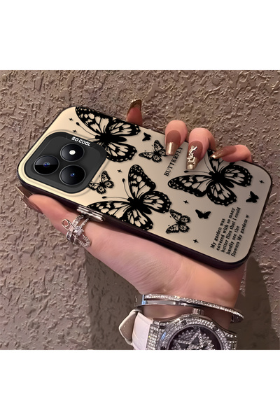 Hontinga حافظة هاتف Realme C53 متوافقة مع الحواف السيليكونية الصلبة والمضادة ...