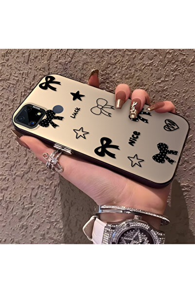 Hontinga حافظة هاتف Realme C25S متوافقة مع حافة السيليكون الصلبة ومضادة للسقو...