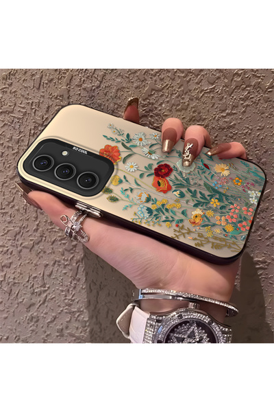 Hontinga حافظة هاتف سامسونج جالاكسي S24 بلس متوافقة مع الحواف السيليكونية الص...