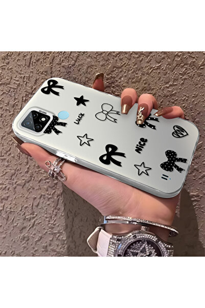 Hontinga حافظة هاتف Realme C21 متوافقة مع الحافة السيليكونية الصلبة والمضادة ...