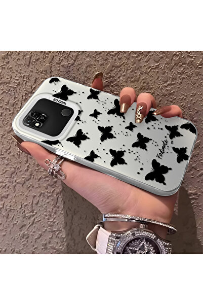 Hontinga حافظة هاتف Redmi 9C متوافقة مع السيليكون ذات الحواف الصغيرة المقاومة...