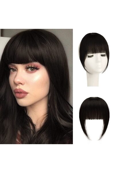 OEM Hair extension, bangs, 100% human hair, black