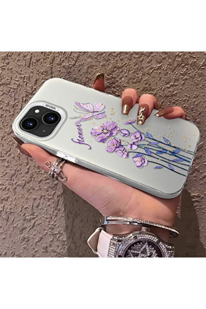 Hontinga حافظة هاتف من السيليكون متوافقة مع هاتف iPhone 15، ذات حافة صلبة ومض...