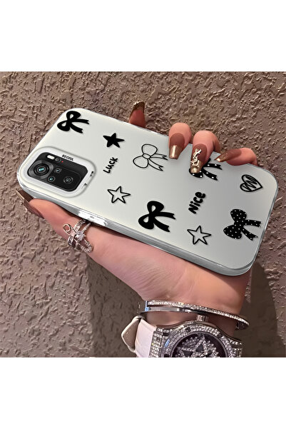 Hontinga Redmi Note 10 Compatible Silicone Edge Hard Back Anti-Fall Phone Cas...