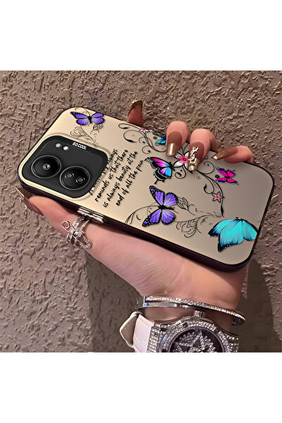 Hontinga حافظة هاتف Redmi 13C متوافقة مع الحواف السيليكونية الصلبة والمضادة ل...