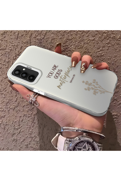 Hontinga حافظة هاتف سامسونج جالاكسي M23 متوافقة مع حافة السيليكون الصلبة والم...