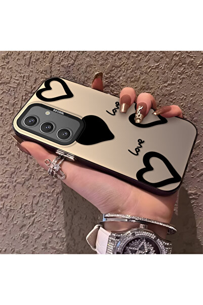 Hontinga حافظة هاتف سامسونج جالاكسي S24 متوافقة مع حافة السيليكون الصلبة ومضا...