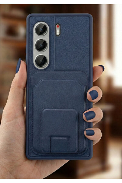 Rivor حافظة متوافقة مع هاتف تكنو كامون 40 برو مع حامل بطاقات وغطاء جلدي ممتص ...