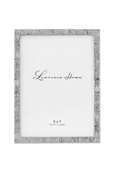 ASTERA Linen Patterned Silver Metal 13X18 cm Frame