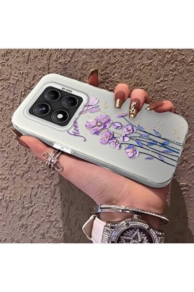 Hontinga Redmi Note 14 Pro 5G Uyumlu Silikon Kenar Sert Arka Anti Düşme Telef...