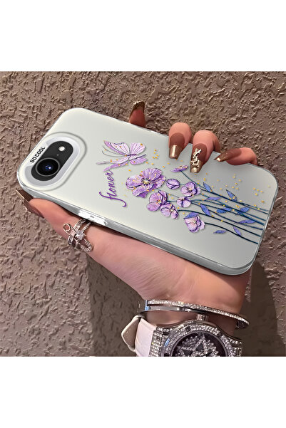 Hontinga iPhone 16E Compatible Silicone Edge Hard Back Anti-Fall Phone Case w...