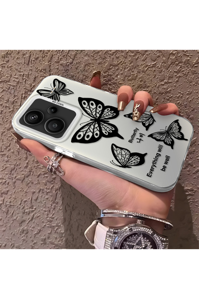 Hontinga حافظة هاتف ريدمي نوت 13 برو بلس 5G متوافقة مع الحواف السيليكونية الص...