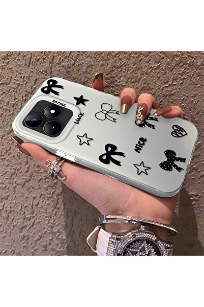 Hontinga حافظة هاتف Realme C53 متوافقة مع حافة السيليكون الصلبة ومضادة للسقوط...