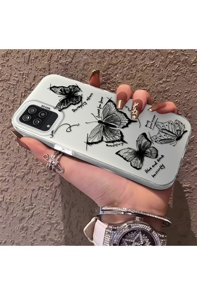 Hontinga حافظة هاتف سامسونج جالاكسي A12 متوافقة مع الحواف السيليكونية الصلبة ...