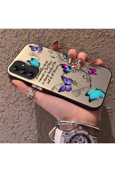 Hontinga حافظة هاتف سامسونج جالاكسي A14 متوافقة مع الحواف السيليكونية الصلبة ...