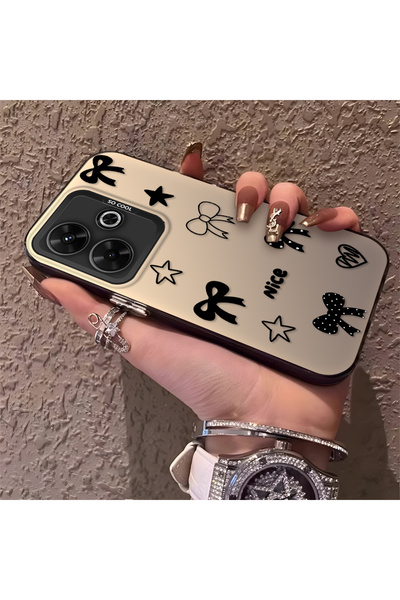 Hontinga حافظة هاتف Redmi 13 متوافقة مع الحافة السيليكونية الصلبة والمضادة لل...