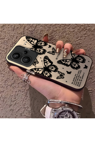 Hontinga Redmi Note 13 Pro Plus 5G Uyumlu Silikon Kenar Sert Arka Anti Düşme ...