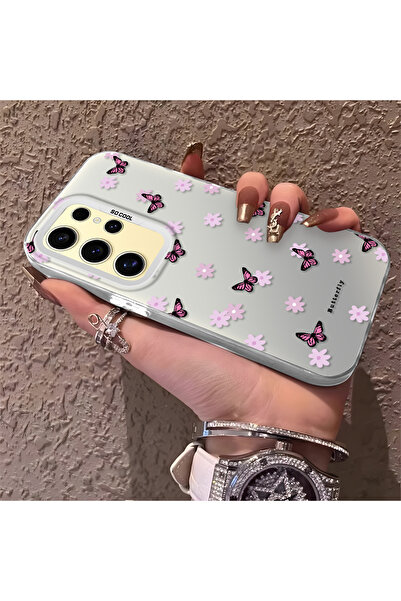 Hontinga حافظة هاتف سامسونج جالاكسي S24 الترا متوافقة مع حافة السيليكون الصلب...