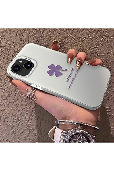 Hontinga حافظة هاتف آيفون 15 بلس متوافقة مع الحواف السيليكونية والخلفية الصلب...