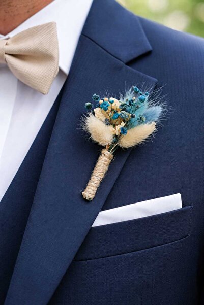 Fest 10 Adet Damat Yaka Çiçeği Seti Sağdıç Yaka Çiceği Kuru Çiçeği – El Yapım...