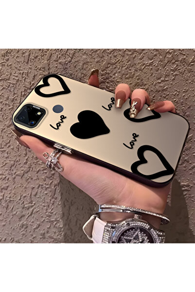 Hontinga حافظة هاتف Realme C25 متوافقة مع الحواف السيليكونية الصلبة والمضادة ...