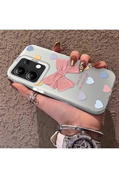 Hontinga Redmi Note 13 Compatible Silicone Edge Hard Back Anti-Fall Phone Cas...