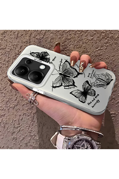 Hontinga Redmi Note 14S Compatible Silicone Edge Hard Back Anti-Fall Phone Ca...