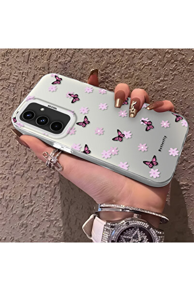 Hontinga حافظة هاتف سامسونج جالاكسي A54 متوافقة مع حافة السيليكون الصلبة والم...