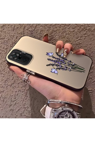 Hontinga حافظة هاتف Redmi Note 10 Pro متوافقة مع حافة السيليكون الصلبة والمضا...