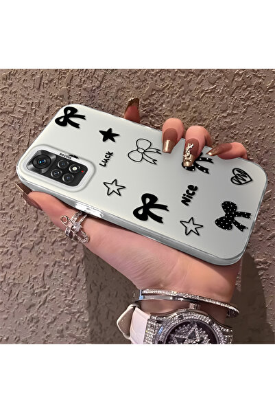 Hontinga Redmi Note 11 Compatible Silicone Edge Hard Back Anti-Fall Phone Cas...