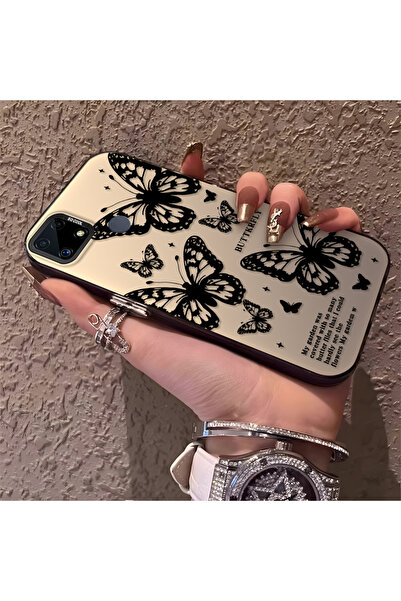 Hontinga حافظة هاتف Realme C25S متوافقة مع الحواف السيليكونية الصلبة والمضادة...