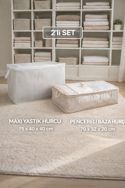 PONÇİK BEBEK Maxi Jastuk Kutija za skladištenje velike veličine i sa prozorom...