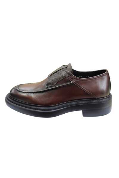 Güvener High-Sole Men's Shoes Brown