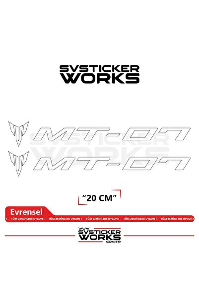 ARONA Yamaha Mt-07 Compatible Text Sticker – High Quality Custom Cut Foil (Se...