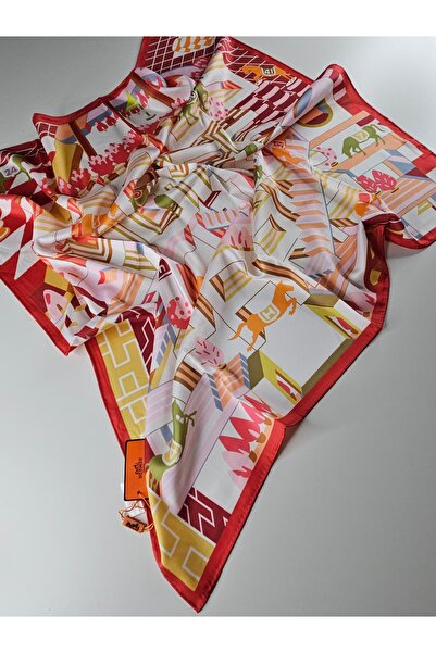 Shiva Scarfs Patterned Premium Voile Silk Scarf Silk Scarfs Hijab Shawl Acces...