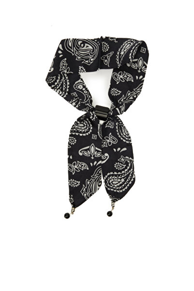 Network Siyah Kadın İpek Fular