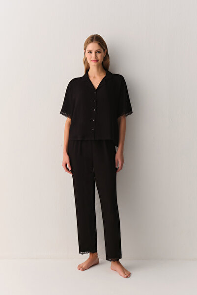 SUWEN Armony Gömlek Yaka Pijama Takımı