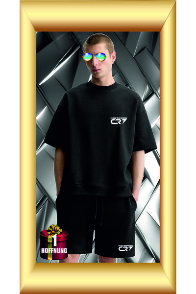 HOFFNUNG Unisex Casual Short Sleeve Set with Football Player 7 Print Outdoor ...