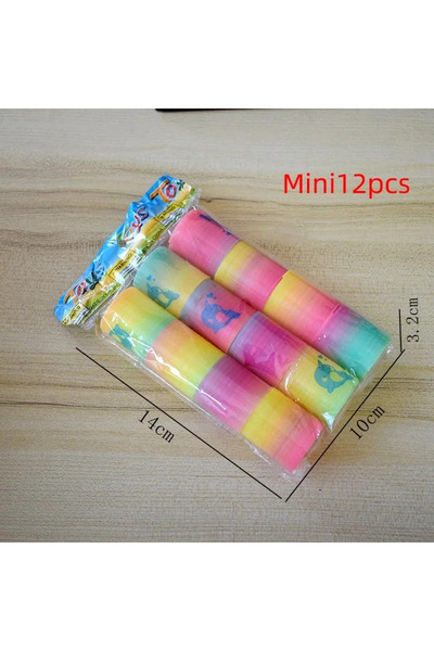 Choice9 12 pieces-4 24PCS Rainbow Magic Springs Circle Toys Kids Birthday Par...