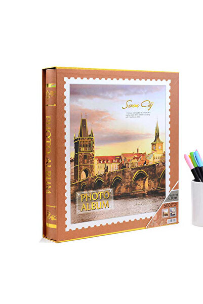 best hediye ألبوم صور مع علبة تحتوي على 500 صورة - مقاس 10×15 سم