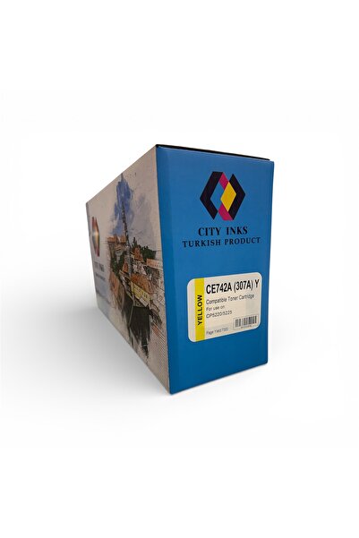 City Inks حبر تركي سيتي انك متوافق مع HP 307A أصفر (Yellow) – CE74...