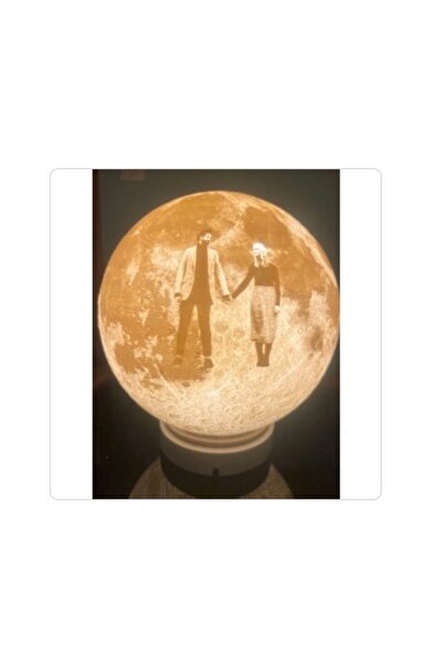 Özel3DBaskılar Özel 3D Baskılar Kişiye özel fotoğraflı ay lamba- 3D ay görünü...