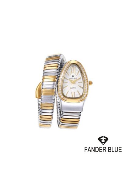 FANDER BLUE Luxury women's snake-shaped watch by VanderBlue, crafted from sta...