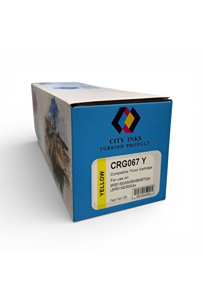 City Inks حبر تركي سيتي انك متوافق مع Canon 067 أصفر (Yello...