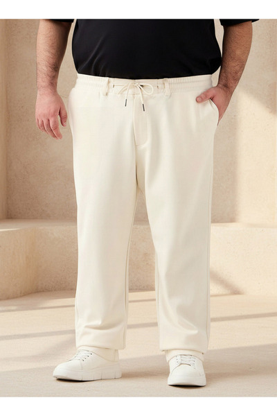 Maxim بنطلون رياضي رجالي واسع الساقين مع جيوب