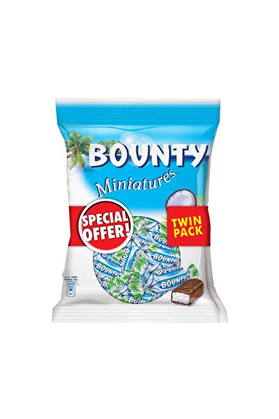 Bounty Miniatures Chocolate Coconut Filled Bite-Size Milk Chocolate Treats Pack