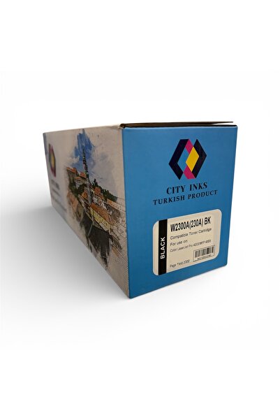 City Inks حبر تركي سيتي انك متوافق اتش بي أسود HP W2300A/230A BLACK