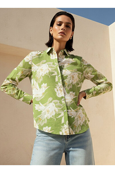 FAV Viscose Shirt with Floral Print