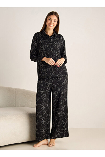 FAV طقم بيجاما قميص بأزرار وبنطال